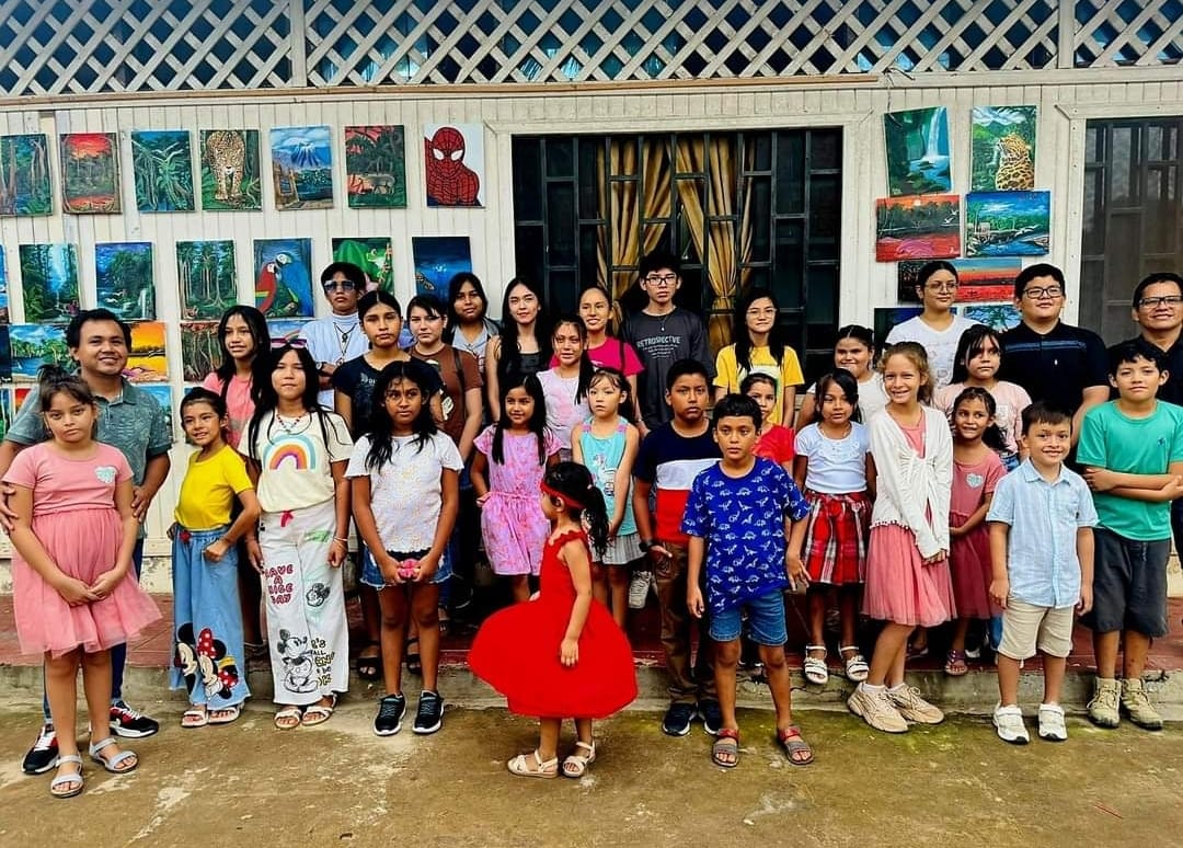 Artists at work in the Amazon